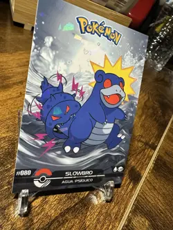 2025 Pokemon Crystal Card Collection Black Dark Edition #080 Slowbro Holo - Image 3