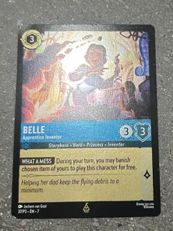 Disney Parks Card 2025 Lorcana Belle Apprentice Inventor TCG Promo 37/P3 EN 7 - Image 2