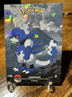 2025 Pokemon Crystal Card Collection Black Dark Edition #126 Magmar Holo - Image 1