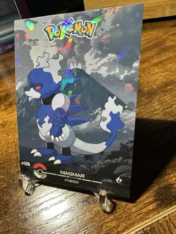 2025 Pokemon Crystal Card Collection Black Dark Edition #126 Magmar Holo - Image 2