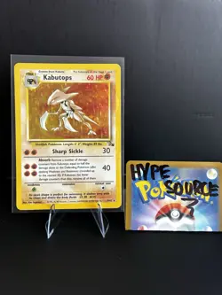 Pokemon TCG Kabutops Fossil Holo Rare Card 9/62 - Image 1