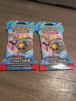 2 SEALED Girl POKEMON PACKS JOURNEY TOGETHER SCARLET & VIOLET TRADING CARD GAME - Image 1