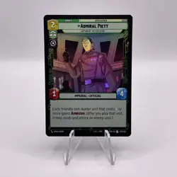 Star Wars Unlimited Spark of Rebellion Admiral Piett FOIL Uncommon Card - Image 1