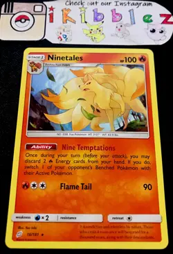 Ninetales 16/181 NM Non Holo Rare Sun & Moon Team UP Pokemon Card! - Image 1