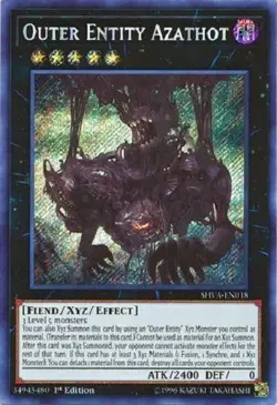 Yugioh - Outer Entity Azathot - 1st Edition Secret Rare - Free Holographic Card - Image 1