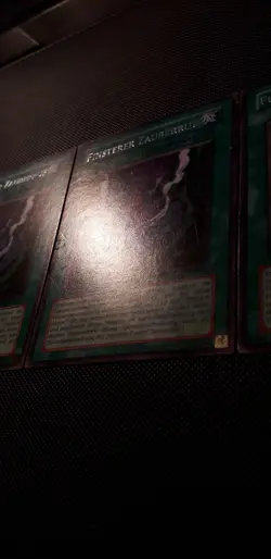 Yu-Gi-Oh! 3x Finsterer Zauberruf, DP06-DE019, Rare, 1. /2. A., Deutsch, EX/GD/LP - Image 3