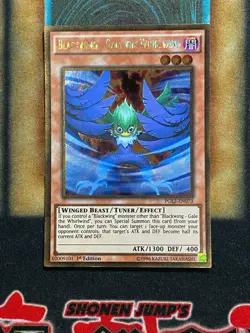 Yugioh Blackwing - Gale The Whirlwind PGL2-EN073 Gold Rare 1st Ed NM - Image 1