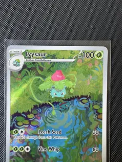 Pokemon 151 Ivysaur 167/165, ENGLISH - NM - Image 3