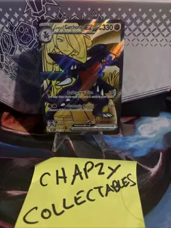 Pokemon TCG Cynthia's Garchomp EX 215/182 Destined Rivals Full Art NM - Image 1