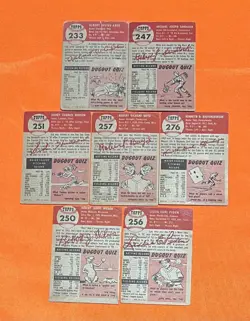 1953 Topps (7) Different High # w/SPs Vintage Baseball Card Lot *CgC605* - Image 2