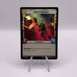 Star Wars Unlimited Spark of Rebellion Crafty Smuggler FOIL Common Card - Image 1