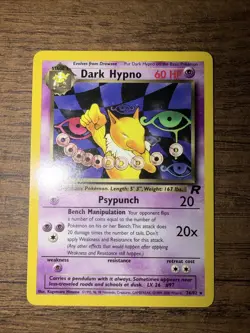 Pokemon TCG Dark Hypno Team Rocket 26 Regular Unlimited Rare - Image 1