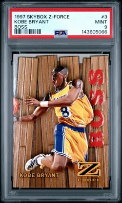 Kobe Bryant 1997-98 Skybox Z-Force Boss #3 PSA 9 MINT SHARP 2nd Year 🔥🔥🔥 - Image 1