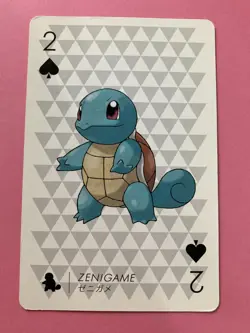 Pokemon X Nintendo Playing Card TCG Squirtle 2 of Spades 2013 Nintendo Japanese - Image 1