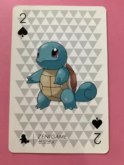Pokemon X Nintendo Playing Card TCG Squirtle 2 of Spades 2013 Nintendo Japanese - Image 2