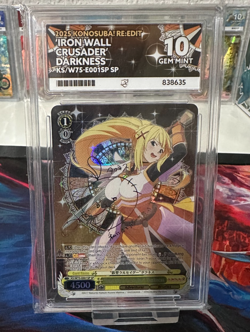Signed Weiss Schwarz Konosuba! Iron Wall Crusader Darkness KS/W75-E001SP Ace 10 - Image 1