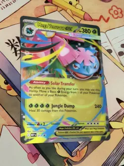 Mega Venusaur ex - Lenticular JUMBO CARD Black Star Promo 013 - MINT - Pokemon - Image 1