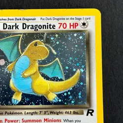 1st Edition Dark Dragonite 5/82 Team Rocket Holo Rare Pokemon Card - Image 3