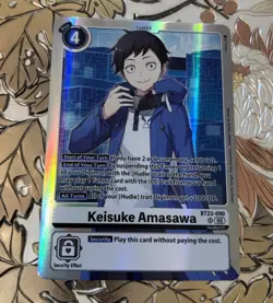 Digimon Card Game Keisuke Amasawa Foil BT23-090 SR - Image 1