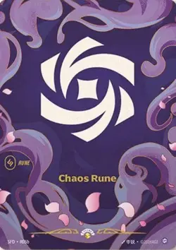 Chaos Rune (R05b) - Riftbound Promotional Cards (OPP)(Foil) - Image 1