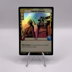 Star Wars Unlimited Spark of Rebellion Cantina Bouncer FOIL Uncommon Card - Image 1