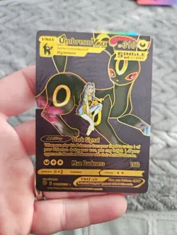 Umbreon & Darkrai & Umbreon LOT of 3 Foil Fan Art Vinyl Texture Collector Cards - Image 4