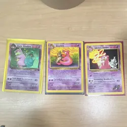 Pokemon TCG 3 Card Vintage Lot: *HOLO* Dark Slowbro, Slowbro, Sabrina's Slowbro - Image 1