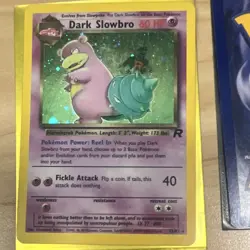 Pokemon TCG 3 Card Vintage Lot: *HOLO* Dark Slowbro, Slowbro, Sabrina's Slowbro - Image 3