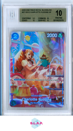 CHARLOTTE PUDDING SP 2025 ONE PIECE CARD GAME ROYAL BLOOD ST12012 BGS 10 - Image 1