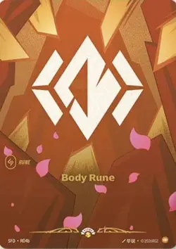 Body Rune (R04b) - Riftbound Promotional Cards (OPP)(Foil) - Image 1