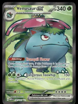 Pokemon Cards Venusaur ex 182/165 151 Ultra Rare NM - Image 1