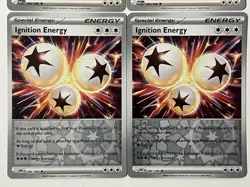 4x Ignition Energy Playset 4 Cards Pokemon TCG Random Reverse Holo White Flare - Image 2