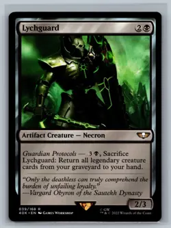 Magic MTG Universes Beyond: Warhammer 40,000 Lychguard #039/168 TCG CCG 40k - Image 1