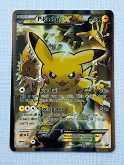 Pikachu EX XY124 XY Promo Card NM/LP Condition - Image 1
