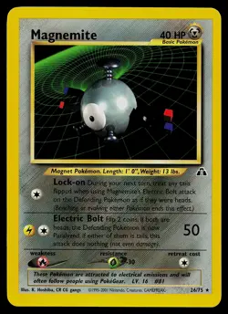 Pokemon Card - Magnemite Neo Discovery 26/75 Rare - Image 1