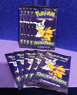 10 Pack Pokemon TCG Trick or Trade Booster Packs 2023 Halloween Card Lot Bundle - Image 1