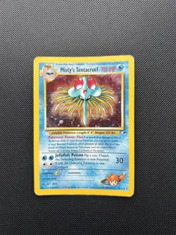 Pokemon Card Gym Heroes Set Holo Misty's Tentacruel 10/132 WOTC - Image 1