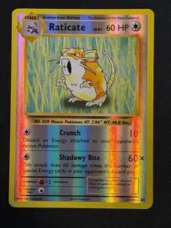 POKEMON CARD Raticate 67/108 Evolutions Reverse Holo Mint Pack Fresh Free P&P - Image 1