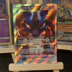 Pokemon Card Lucario VSTAR SWSH291 Ultra Rare Black Star Promo Near Mint - Image 1