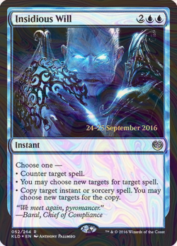 Foil Insidious Will - Kaladesh Promos | MTG Card - Image 1