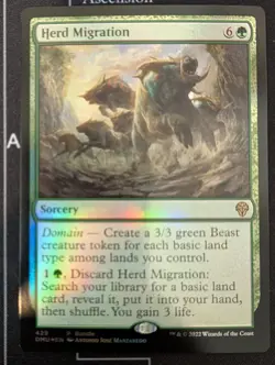 MTG Herd Migration Foil Dominaria United #429 NM - Image 1