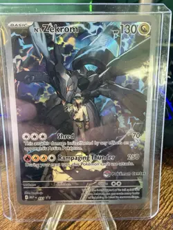 N's Zekrom Holo Pokemon Center plus sealed promo N’s Zekrom no stamp two cards - Image 3