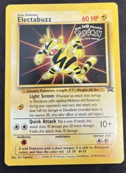 Pokemon Card - Electabuzz (WB Movie Promo) - WoTC Promo Stamped #2 LP - Image 1