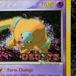 Deoxys 18/107 Defense Forme EX Deoxys Pokemon Card Reverse Holo Foil Rare HP - Image 3