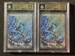 Lot of 2x BGS 9.5 Crystal Fang Ice Dragon Alt Art Secret Otherverse TCG Cards - Image 1