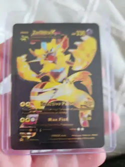 Zeraora Vmax Black Foil Fan Art Vinyl Textured Collector Pokemon Card HP330 - Image 5