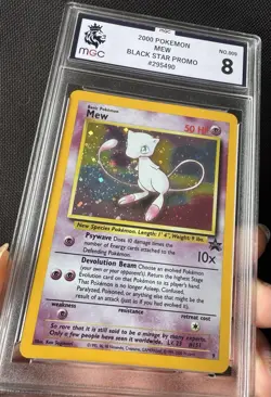 Pokemon Mew TCG Holo Rare Card Black Star Promo 2000 #9 - Image 3