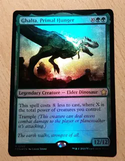 Mtg Magic: # FOIL # Ghalta der Urhunger, Primal Hunger, English, Top Dinosaurier - Image 1