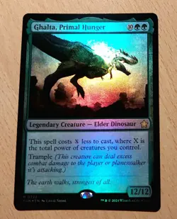 Mtg Magic: # FOIL # Ghalta der Urhunger, Primal Hunger, English, Top Dinosaurier - Image 3