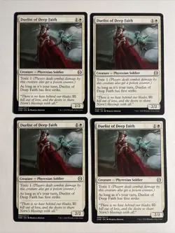 4x Mtg Phyrexia All Will Be One Duelist Of Deep Faith NM/M Magic The Gathering - Image 1